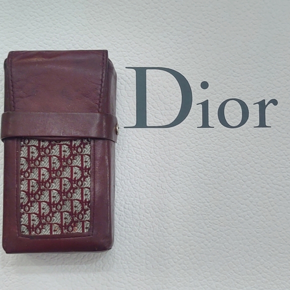 Vintage Christian Dior Mahogany Monogram Leather Cigarette Case - Picture 8 of 8